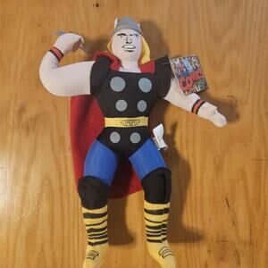 Marvel Comics Thor Plush Doll Stuffed Toy Medium Multicolor Hammer Good Stuff